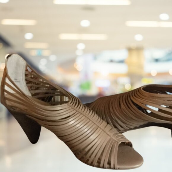 New Peep Toe Sandals Sz 10 - Picture 4 of 5